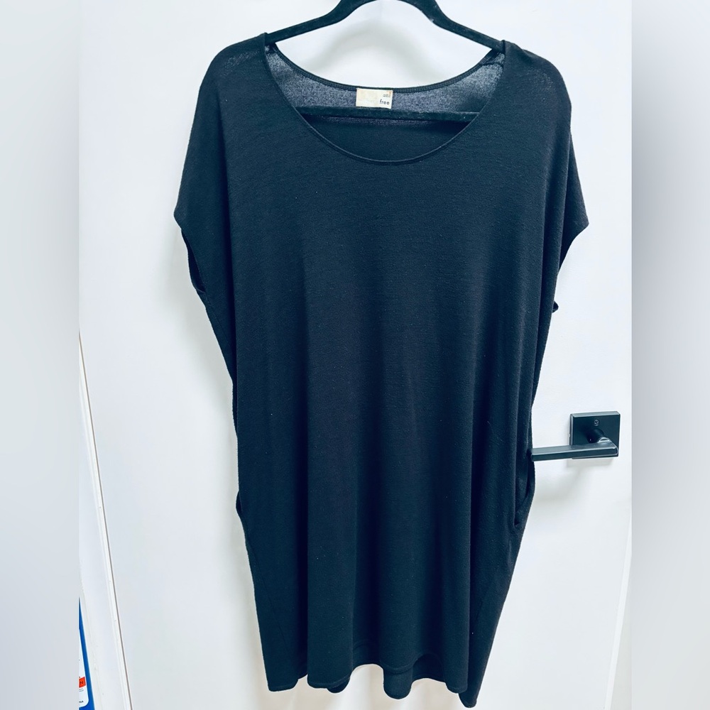 Black Wilfred Knit oversized Mini Dress